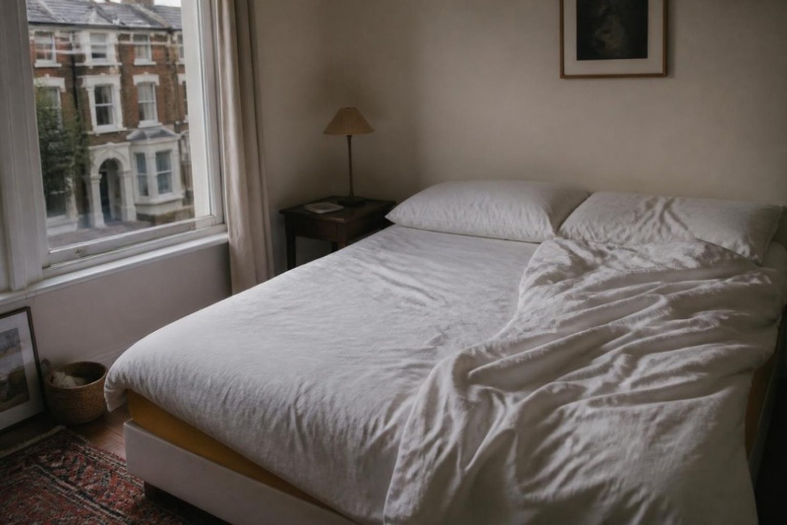 The Single Life in a real bedroom, ochre tape edge